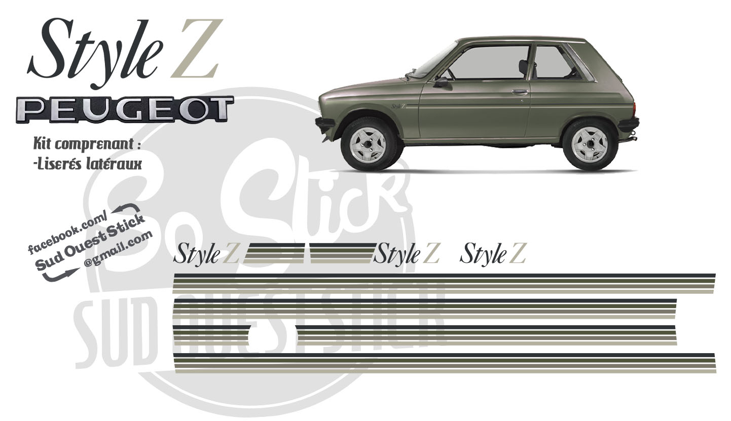 Insigne / Monogramme ZL Pour Peugeot 104 - Référence Origine 8661.75 - Plastique - Neuf